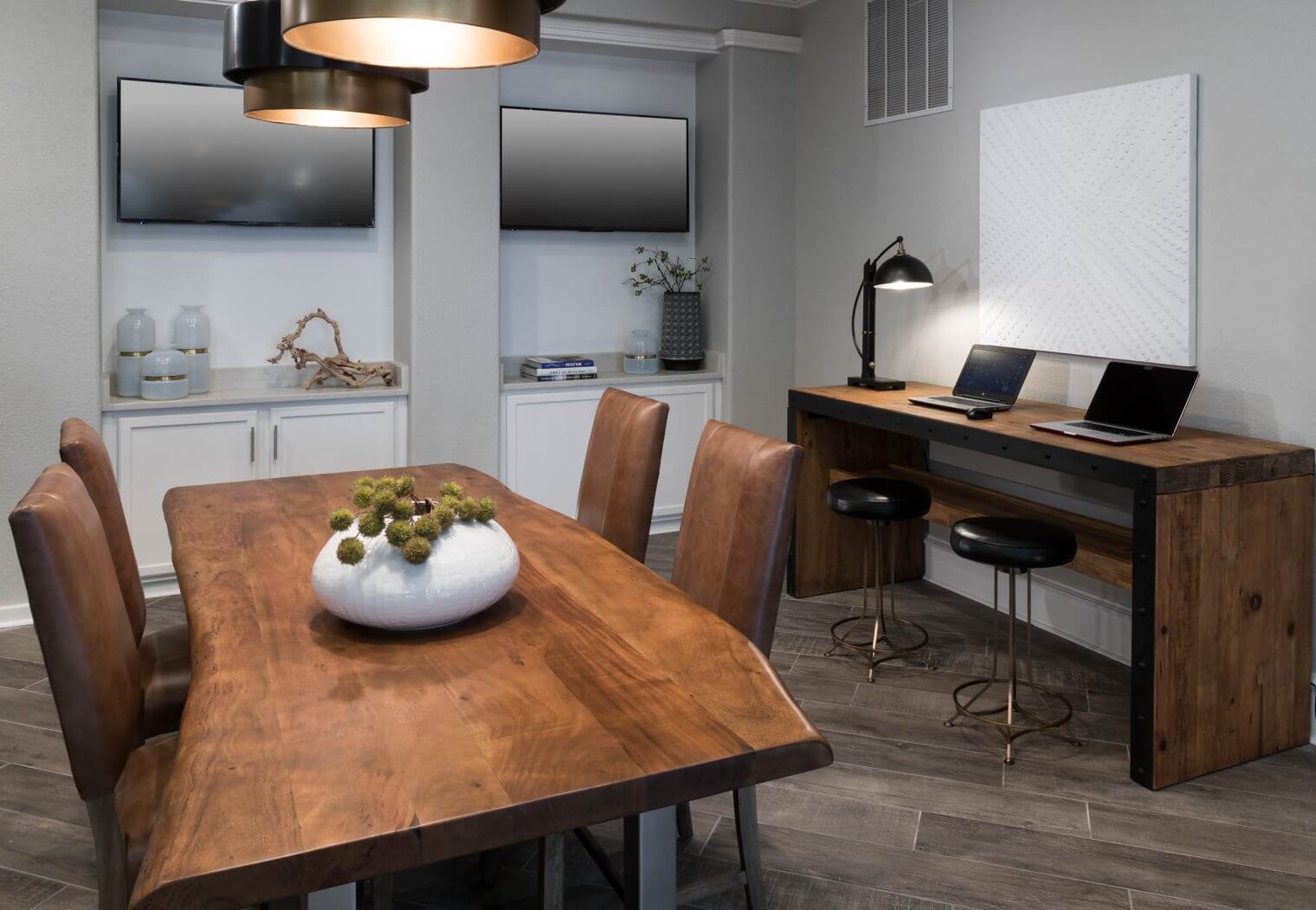 executive business center conference room at mcdermott place apartments in plano tx